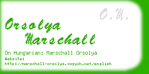 orsolya marschall business card